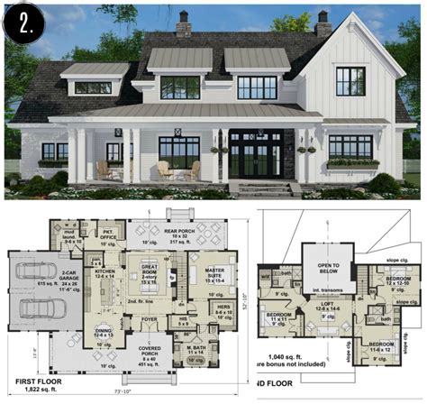 modern farmhouse floor plans